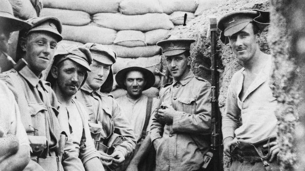 New Zealand soldiers at Gallipoli.